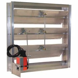 DAYTON 5NKK4 Vc Damper 100-240 V 24 Inch Square Aluminium | AE4WLM