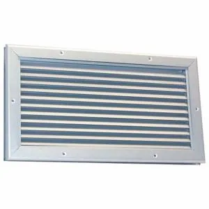 DAYTON 5NKL7 Door Louver 16-1/8 H 22-1/4 W Aluminium | AE4WMB