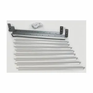 DAYTON 5ZKC9 Louver Set Gray 19-3/16 Inch H Steel | AE7MYL