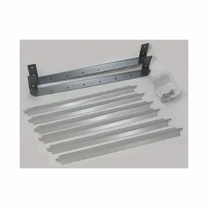 DAYTON 5ZKE1 Louver Set Gray 13-1/8 Inch H Steel | AE7MYZ