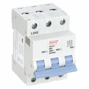 DAYTON 5ZUY3 Mini Circuit Breaker B Curve 3p 6a 480v | AE7PUY