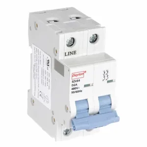 DAYTON 5ZVE4 Mini Circuit Breaker D Curve 2p 2a 480v | AE7PYQ