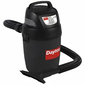 DAYTON 61HV76 Shop Vacuum, 2 gal. Tank Size, Plastic, 1 1/4 Inch Hose Dia., 40 cfm Air Flow | CJ3HYX