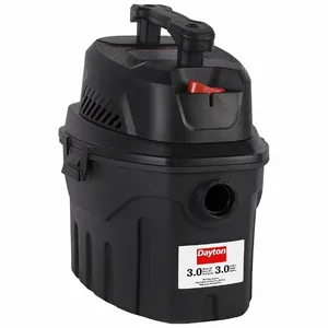 DAYTON 61HV77 Shop Vacuum, 3 gal. Tank Size, Plastic, 1 1/4 Inch Hose Dia., 60 cfm Air Flow | CJ3HZE