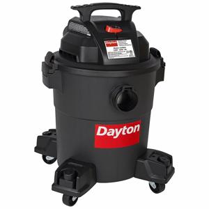 DAYTON 61HV81 Shop Vacuum, 6 gal. Tank Size, Plastic, 1 1/4 Inch Hose Dia., 72 cfm Air Flow | CJ3HZH