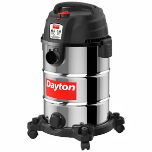 DAYTON 61HV90 Shop Vacuum, 8 gal. Tank Size, Stainless Steel, 1 7/8 Inch Hose Dia. | CJ3HYV