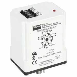 DAYTON 6A854 Timer Relay 999 Hr. 8 Pin 10a Dpdt 120v | AE7RAV