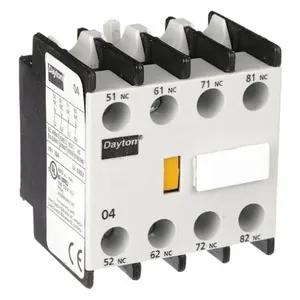 DAYTON 6EAT5 Auxiliary Contact IEC 4NC 120VAC/240VDC | AE8MLL