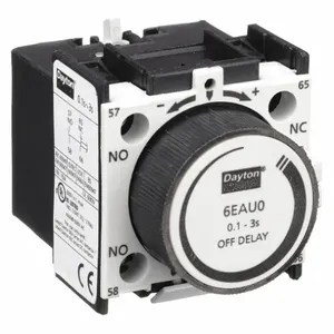 DAYTON 6EAU0 IEC Timer Off Delay .1-3Sec 1NO/1NC | AE8MLR