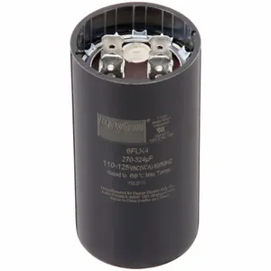 DAYTON 6FLK3 Motor Start Capacitor, 110 to 125V AC, 200 To 240 mfd, Round, 1 7/16 Inch Dia. | CJ2VYZ