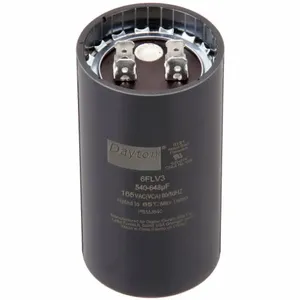 DAYTON 6FLV0 Motor Start Capacitor, 165V AC, 243 To 292 mfd, Round, 1 13/16 Inch Dia. | CJ2WBJ