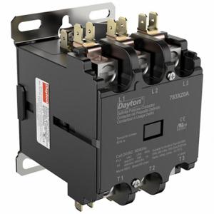 DAYTON 783XZ0 Definite Purpose Magnetic Contactor, 3 Poles, 63 A Full Load Amps-Inductive, 24VAC | CR2WUM