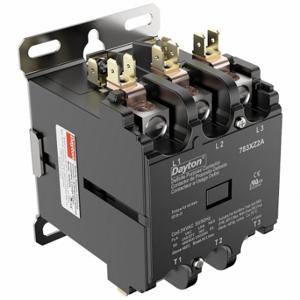 DAYTON 783XZ2 Definite Purpose Magnetic Contactor, 3 Poles, 50 A Full Load Amps-Inductive, 24VAC | CR2WUJ