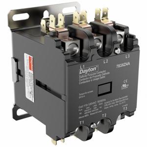 DAYTON 783XZ4 Definite Purpose Magnetic Contactor, 3 Poles, 50 A Full Load Amps-Inductive, 120VAC | CR2WUH