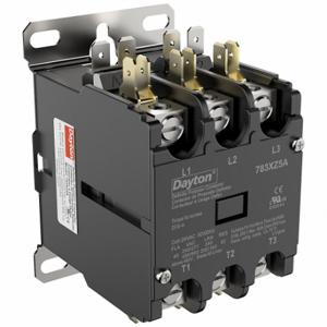 DAYTON 783XZ5 Definite Purpose Magnetic Contactor, 3 Poles, 40 A Full Load Amps-Inductive, 24VAC | CR2WUG