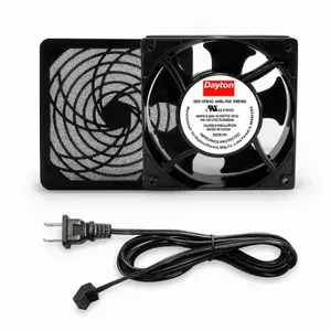 DAYTON 786EV6 Square Axial Fan Kit, 4 3/4 Inch Ht, 1 Inch Dp, 55/51, 20, Cast Aluminum, 120V Ac | CR2YLM