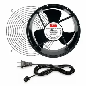 DAYTON 786EW5 Axial Fan Kit 3 1/2 Inch D, 10 Inch Dia, 3 1/2 Inch Dp, 429/496, 20, Cast Aluminum | CR2YKA