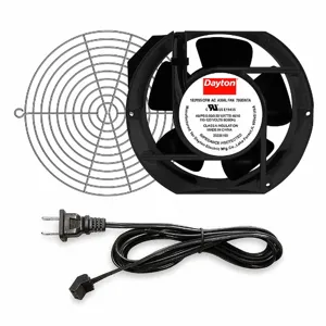 DAYTON 786EW7 Oblong Axial Fan Kit, 6 3/4 Inch Height, 2 Inch Depth, 180/195, 20, Cast Aluminum, 120VAC | CR2YCR