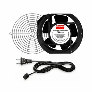 DAYTON 786EW8 Oblong Axial Fan Kit, 6 3/4 Inch Height, 2 Inch Depth, 180/195, 20, Cast Aluminum, 120VAC | CR2YCP