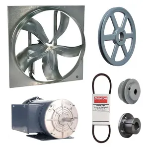 DAYTON 7M819 Exhaust Fan with Drive Package, 42 Inch Blade, 1 1/2 HP, 22322 cfm, 115/208-230V AC | CJ2CZZ