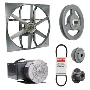 DAYTON 7M899 Exhaust Fan with Drive Package, 30 Inch Blade, 2 HP, 14990 cfm, 115/208-230V AC | CJ2DBV