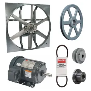 DAYTON 7M8C3 Exhaust Fan with Drive Package, 36 Inch Blade, 1 1/2 HP, 18117 cfm, 208-230/460V AC | CJ2CVK