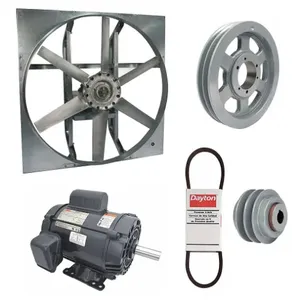 DAYTON 7M8F5 Exhaust Fan with Drive Package, 54 Inch Blade, 3 HP, 33602 cfm, 115/230V AC, 1 Phase | CJ2DAG