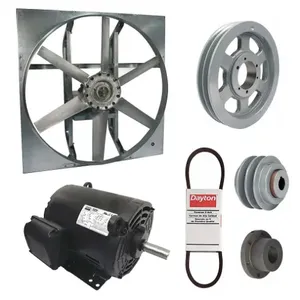 DAYTON 7M8G6 Exhaust Fan with Drive Package, 60 Inch Blade, 5 HP, 48356 cfm, 208-230/460V AC | CJ2CZU