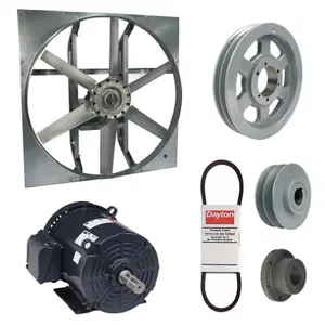 DAYTON 7M8H2 Exhaust Fan with Drive Package, 60 Inch Blade, 7 1/2 HP, 55335 cfm, 208-230/460V AC | CJ2CXW