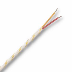 DAYTON 806XV2 Thermocouple Wire, Type K, 20 AWG Wire Size, 100 ft Wire Length, Fiberglass, White | CR2YNT