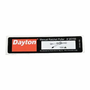 DAYTON CH-40-Y59 Capacity Label | CH9UMQ 46G582