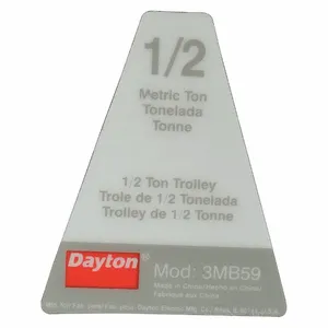 DAYTON G1-05-03 Nameplate | CJ2WRA 46G706