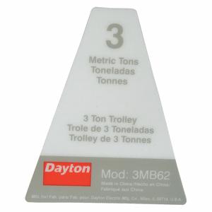 DAYTON G1-3-03 Nameplate | CJ2WRC 46G717