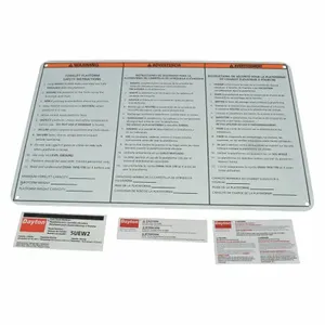 DAYTON MHW2LG Identification Label Kit | AJ2BJD 46J592