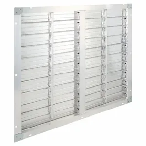 DAYTON SA36SW Intake Shutter, 10.56 sq. ft. Shutter Free Area, 36 Inch Fan Dia., 2000 FPM, Aluminum | CJ2QEJ 42CW05