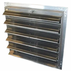 DAYTON SA48SW Intake Shutter, 18.42 sq. ft. Shutter Free Area, 48 Inch Fan Dia., 2000 FPM, Aluminum | CJ2QEH 42CW06