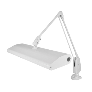 DAZOR 124C3-DG-DL Classic Arm Clamp Light, Daylight, 45W, Dove Grey, 33 Inch | CD4NMN