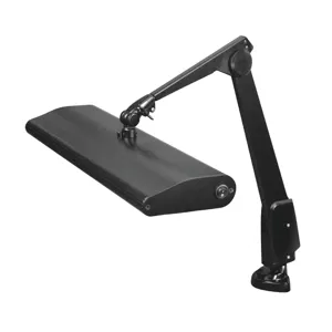 DAZOR 124M3-BK-DL Contemporary Arm Clamp Light, Daylight, 45W, Black, 33 Inch | CD4NMQ