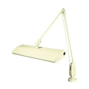 DAZOR 124M3-WH-DL Contemporary Arm Clamp Light, Daylight, 45W, White, 33 Inch | CD4NMV