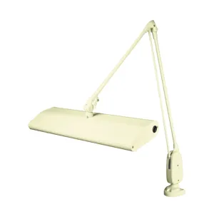 DAZOR 124M3-WH-FSB Contemporary Arm Clamp Light, Full Spectrum, 45W, White, 33 Inch | CD4NMW