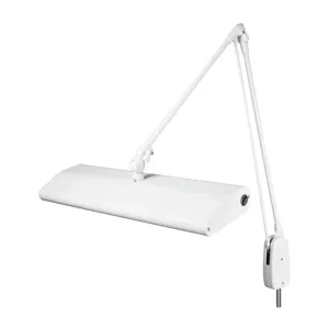 DAZOR 125C3-WH-FSB Classic Arm Pivot Base Light, Full Spectrum, 45W, White, 33 Inch | CD4NNC