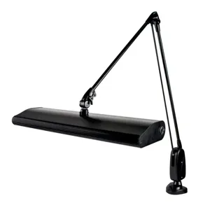 DAZOR 134M3-BK-CW Fluorescent Task Light, 45W, Modern Arm, 43 Inch Reach Size, Black | CF4FBW