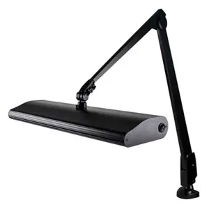 DAZOR 2134M-BK-CW Fluorescent Task Light, 30W, Modern Arm, 43 Inch Reach Size, Black | CF4FCF