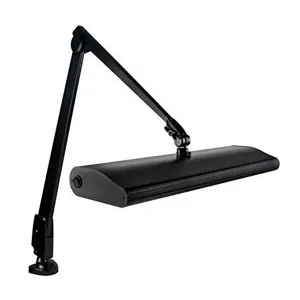 DAZOR 134M3-BK-FSB Contemporary Arm Clamp Light, Full Spectrum, 45W, Black, 43 Inch | CD4NNQ