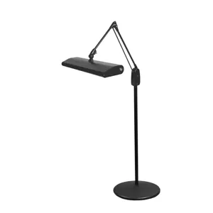 DAZOR 195C3-BK-DL Classic Arm Pedestal Floor Stand Light, Daylight, 45W, Black | CD4NQB