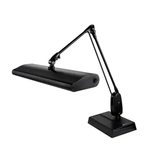 DAZOR 318C3-BK-CW Fluorescent Task Light, 30W, Classic Arm, 28 Inch Reach Size, Desk Base, Black | CF4FCQ