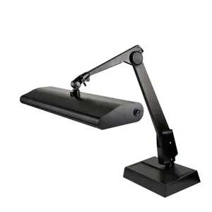 DAZOR 318M3-BK-CW Fluorescent Task Light, 30W, Modern Arm, 33 Inch Reach Size, Desk Base, Black | CF4FCU