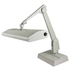 DAZOR 318M3-WH-DL Zeitgenössische Arm-Schreibtischleuchte, Tageslicht, 45 W, Weiß, 33 Zoll | CD4NUY