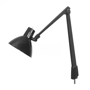 DAZOR 605A-BK Pivot Base Light, Wide-Beam Contemporary Arm, Black, 41 Inch | CD4NVQ