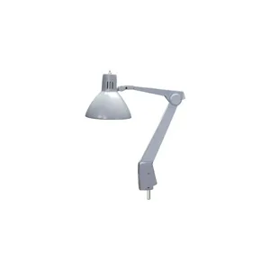 DAZOR 605A-DG Pivot Base Light, Wide-Beam Contemporary Arm, Dove Grey, 41 Inch | CD4NVR